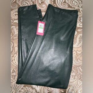 Green Faux Leather Pants/Leggings